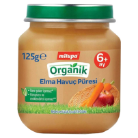 MILUPA ORGANIK ELMALI HAVUCLU 125GR.