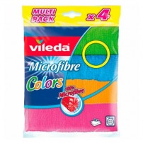 VILEDA MICROFIBRE COLORS 4-LU